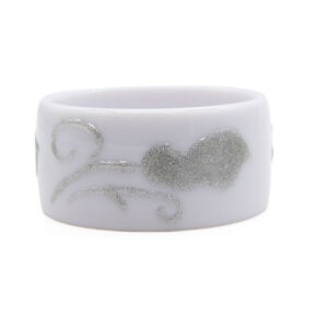 Bracciale Grande Bianco Glitter