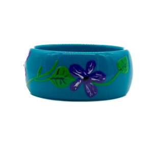 Bracciale Grande Blu Fiore Violetto