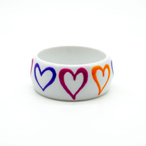 Bracciale Grande Cuori Colorati